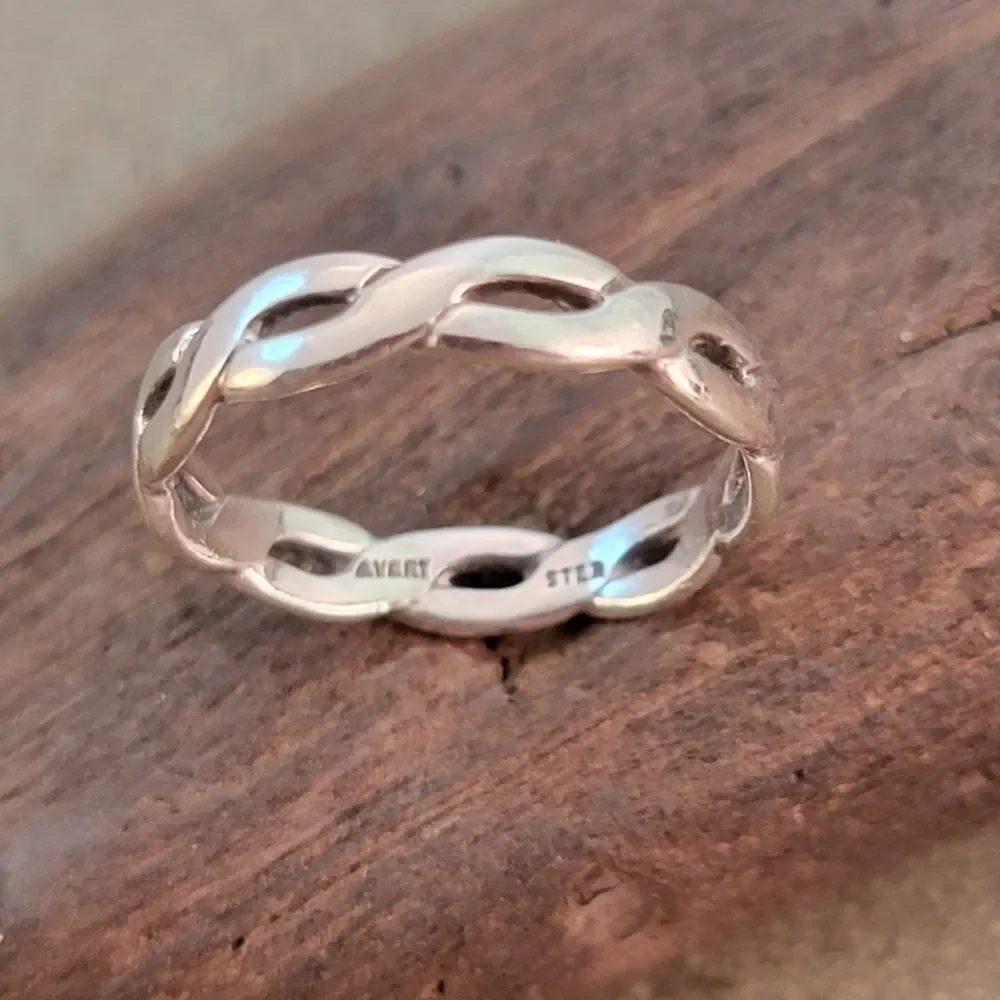James Avery Womens Woven Braided Band Ring